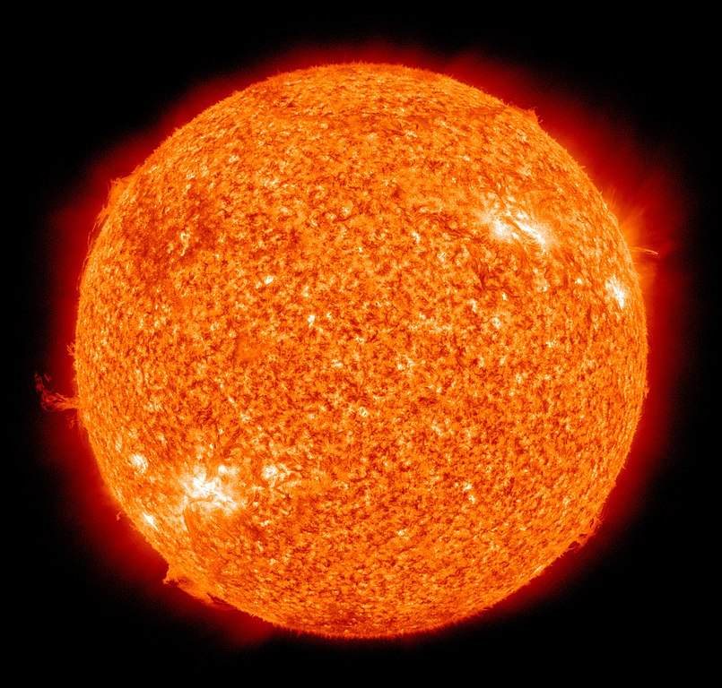 False color image of the sun