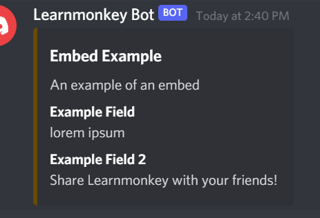 An example of a Discord.py embed